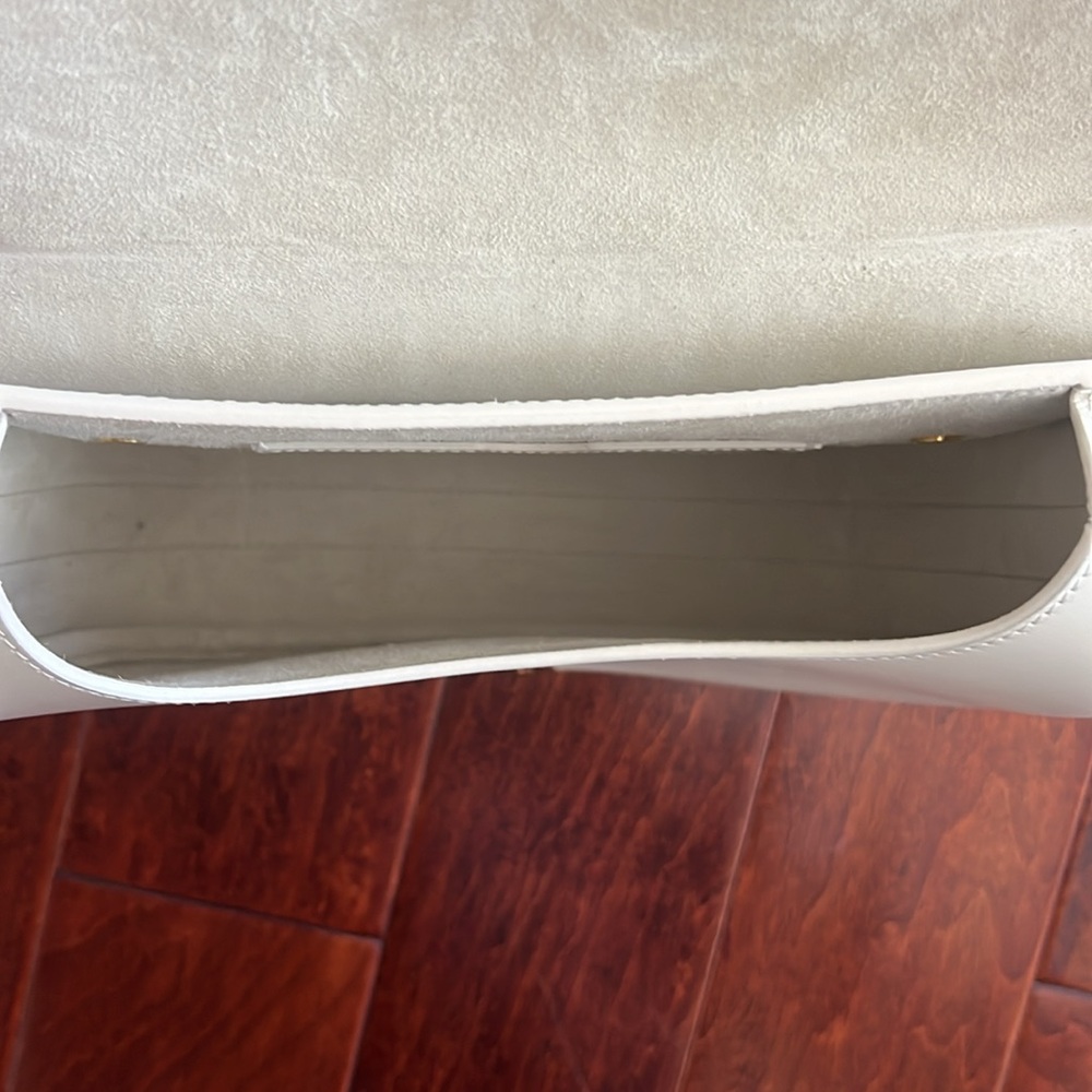 Dior White Leather Crossbody Bag with Gold Hardware - Picture 14 of 16